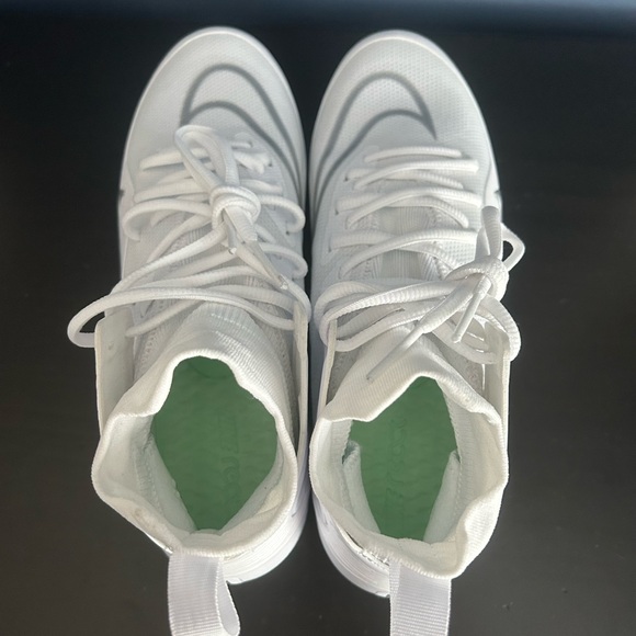 Nike Alpha Huarache 8 Elite LAX Lacrosse Cleats White CW4440-100 Men's - Picture 4 of 8